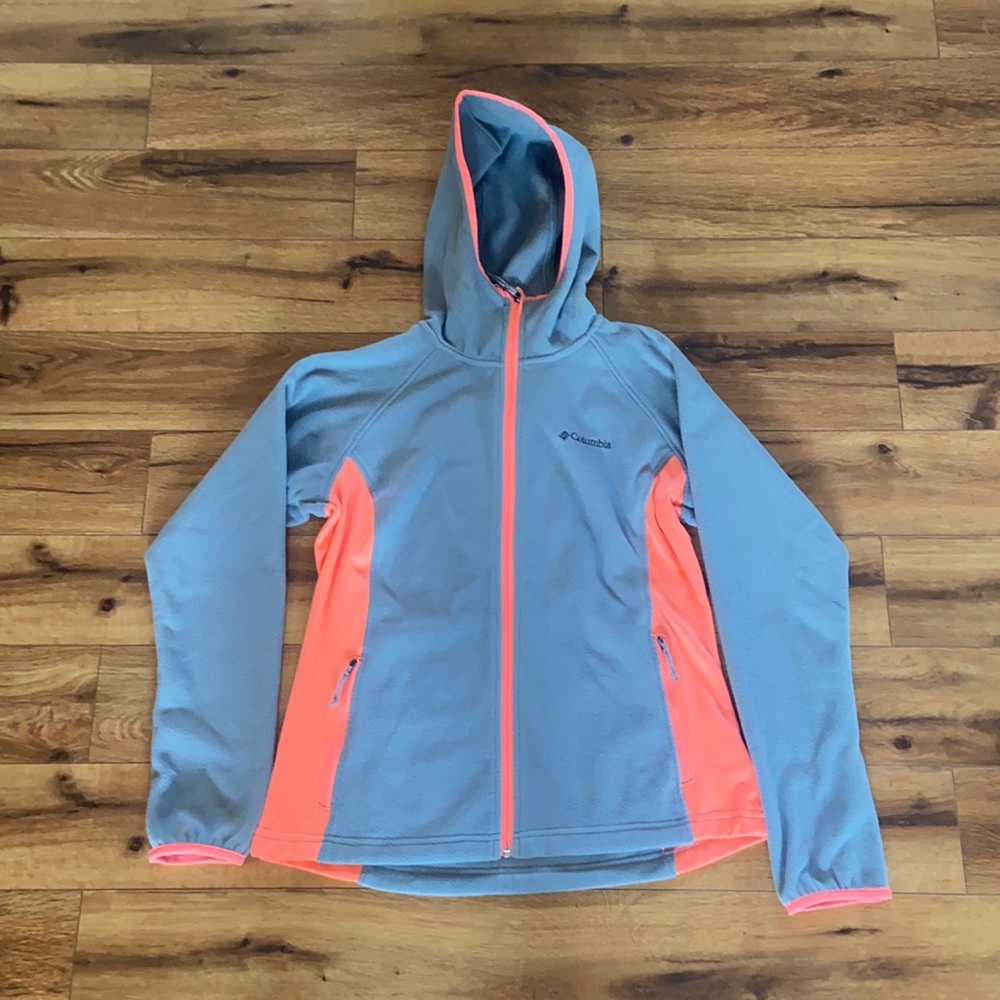 Columbia hooded zip up jacket medium